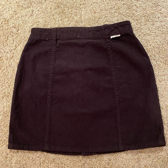 Billabong Dark Brown Corduroy Skirt- size 26 - Picture 3 of 5
